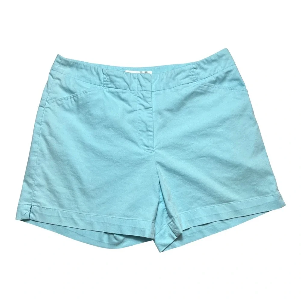 Nike Golf Womens Sz 6 FIT DRY Technology 5in Shorts Light Blue Lightweight -2041